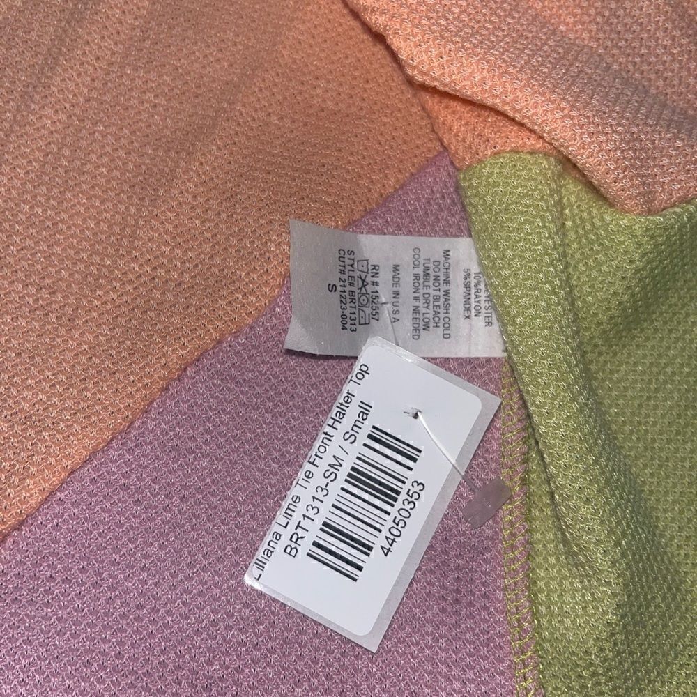 NWT Tie Front Halter Top - Picture 4 of 4